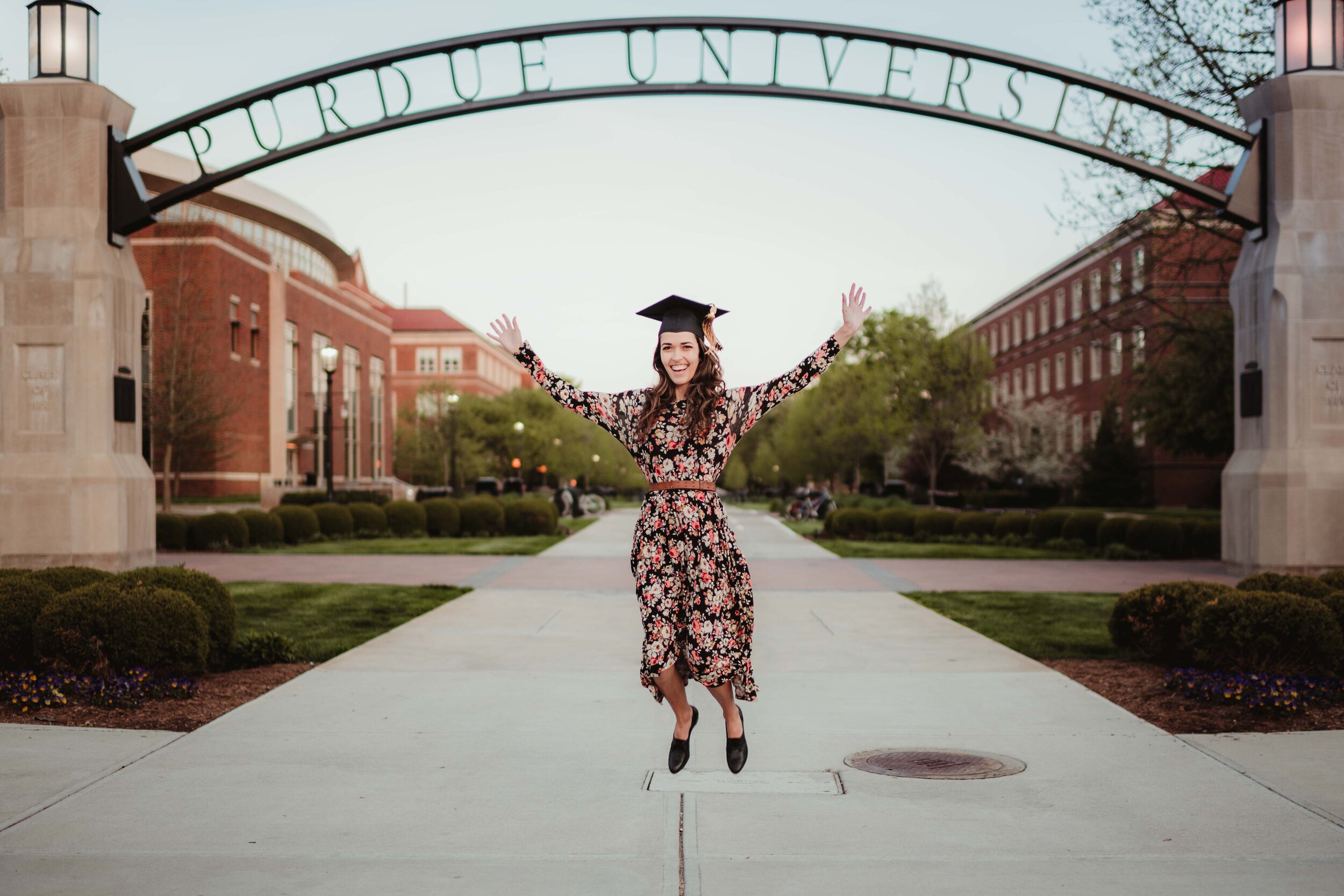 Jumping Graduation Photo 