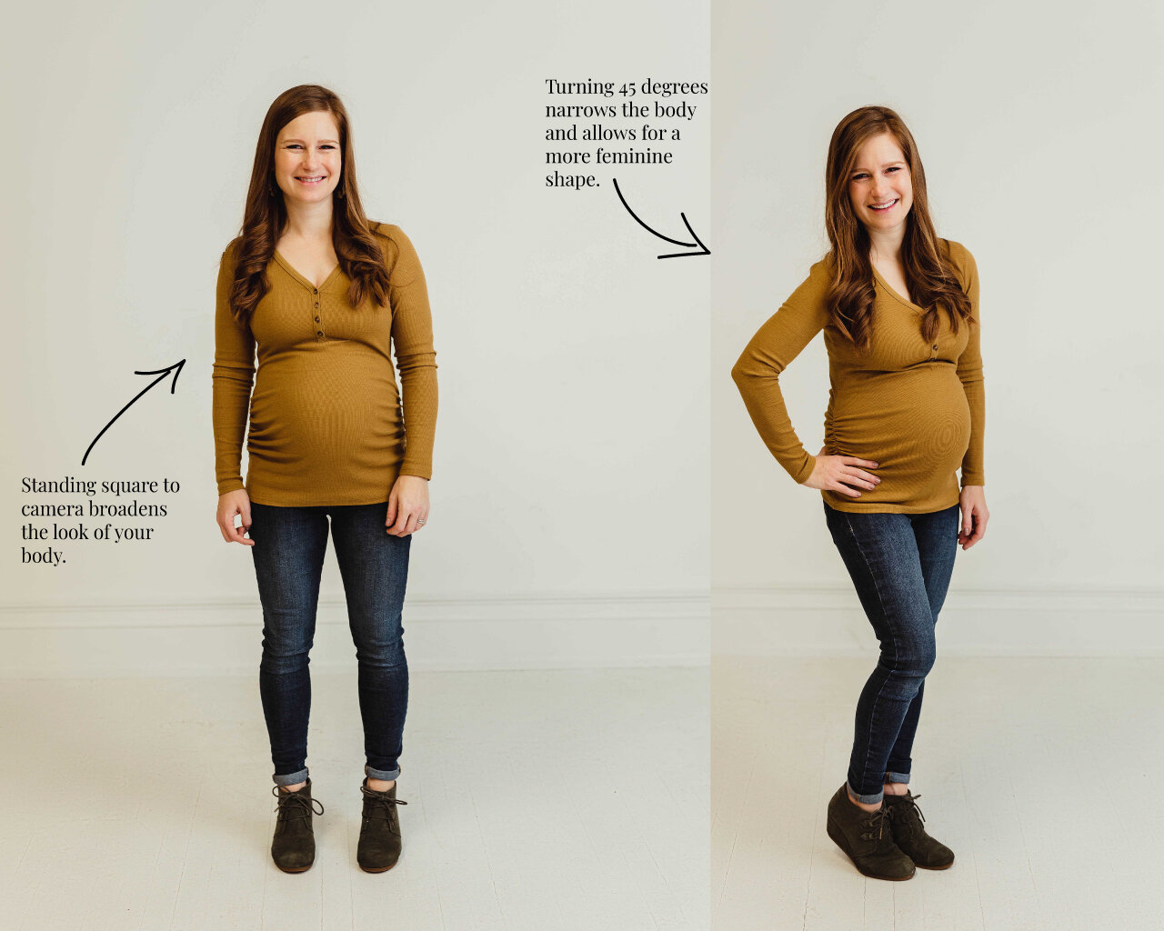 professional posing tips for photos, pregnancy photography posing tips, how to pose when pregnant
