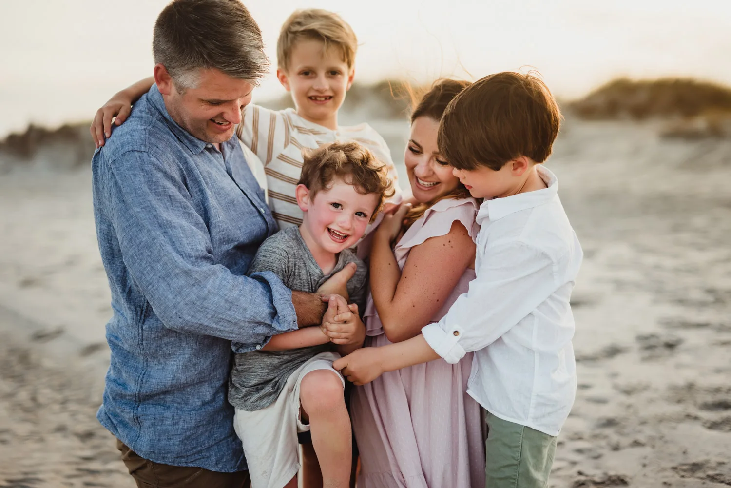 Summer Family Beach Photos at Ocean Isle – Etheridge Family - Kelly McPhail Photography - Kelly McPhail