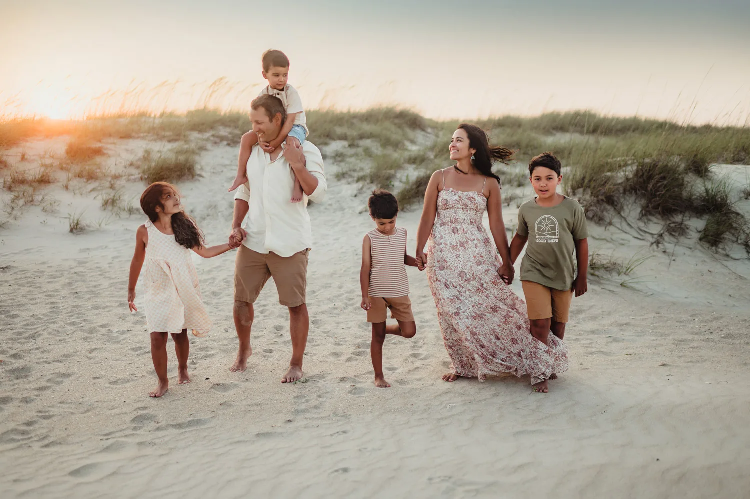 Family Photos at Holden Beach, NC - Kelly McPhail Photography