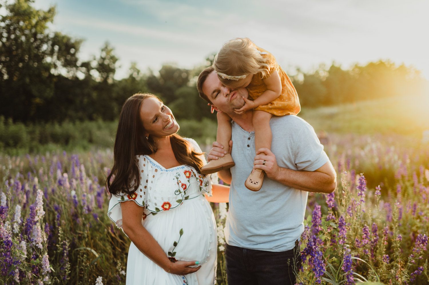 Wildflower Family Session at Dogwood Farms in Belews Creek, NC - Kelly McPhail Photography