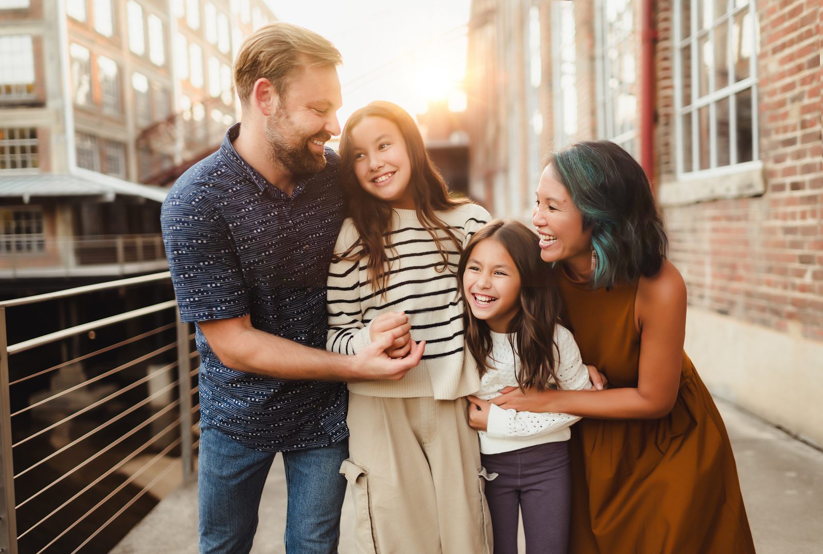 Urban Family Photos at Revolution Mill in Greensboro - Kelly McPhail Photography