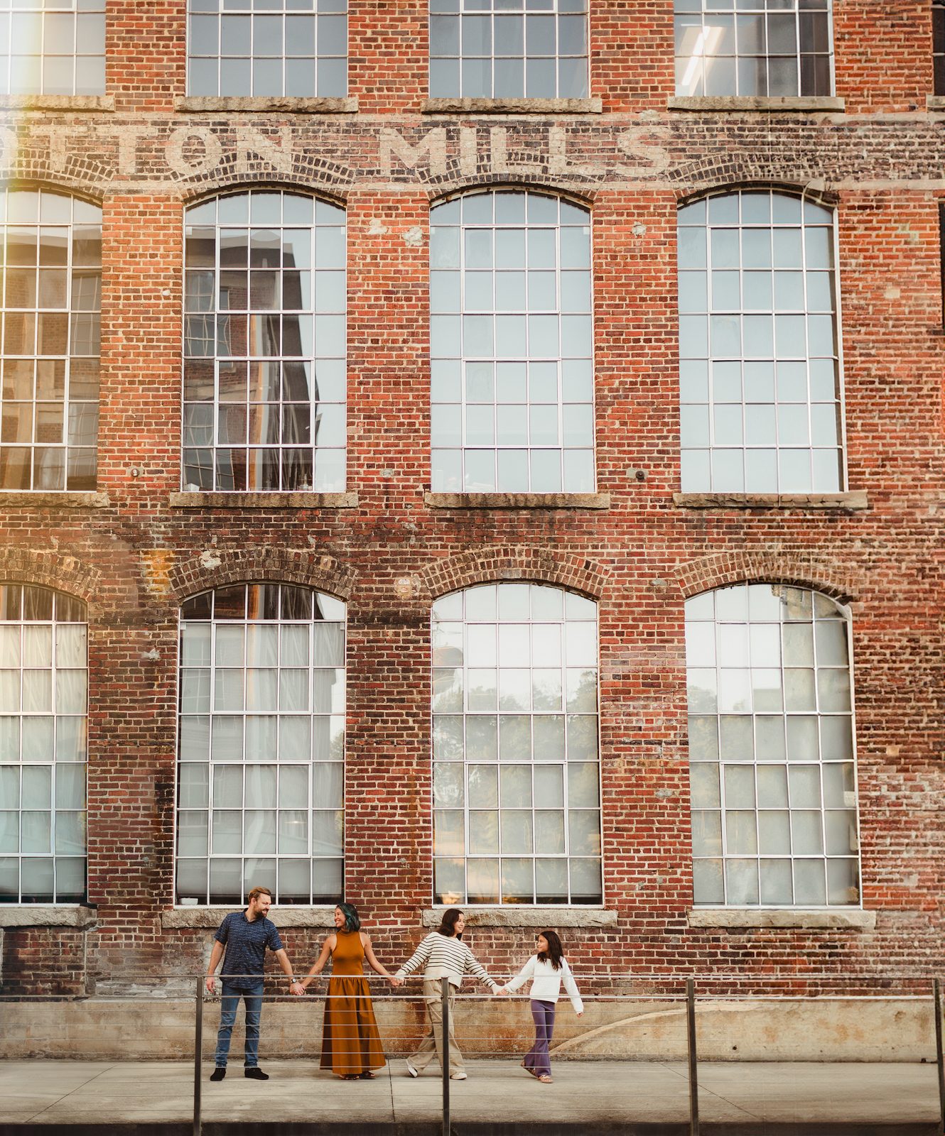 Urban Family Photos at Revolution Mill in Greensboro - Kelly McPhail Photography