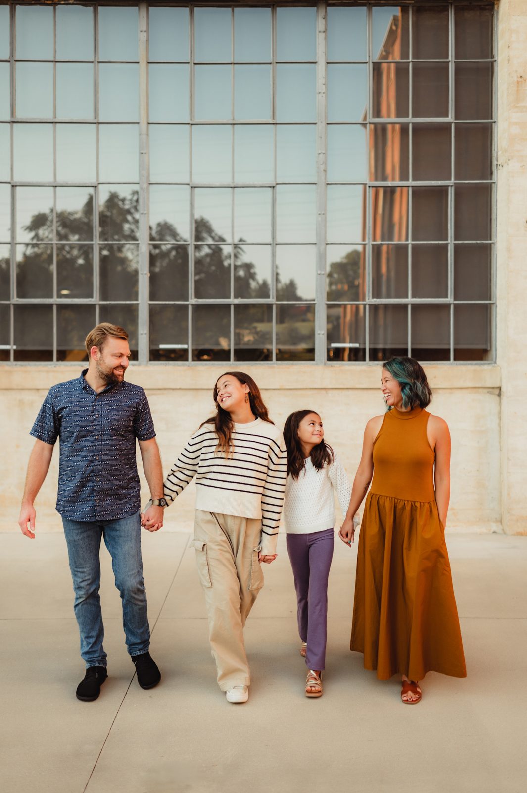 Urban Family Photos at Revolution Mill in Greensboro - Kelly McPhail Photography