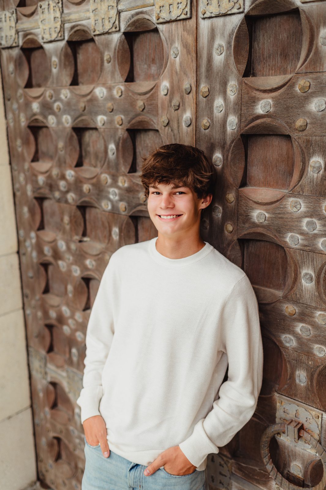 Riley | Greensboro Senior Photos at Revolution Mill - Kelly McPhail Photography