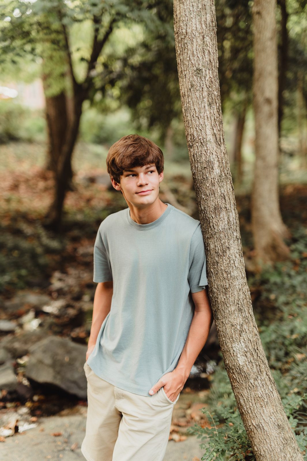 Riley | Greensboro Senior Photos at Revolution Mill - Kelly McPhail Photography