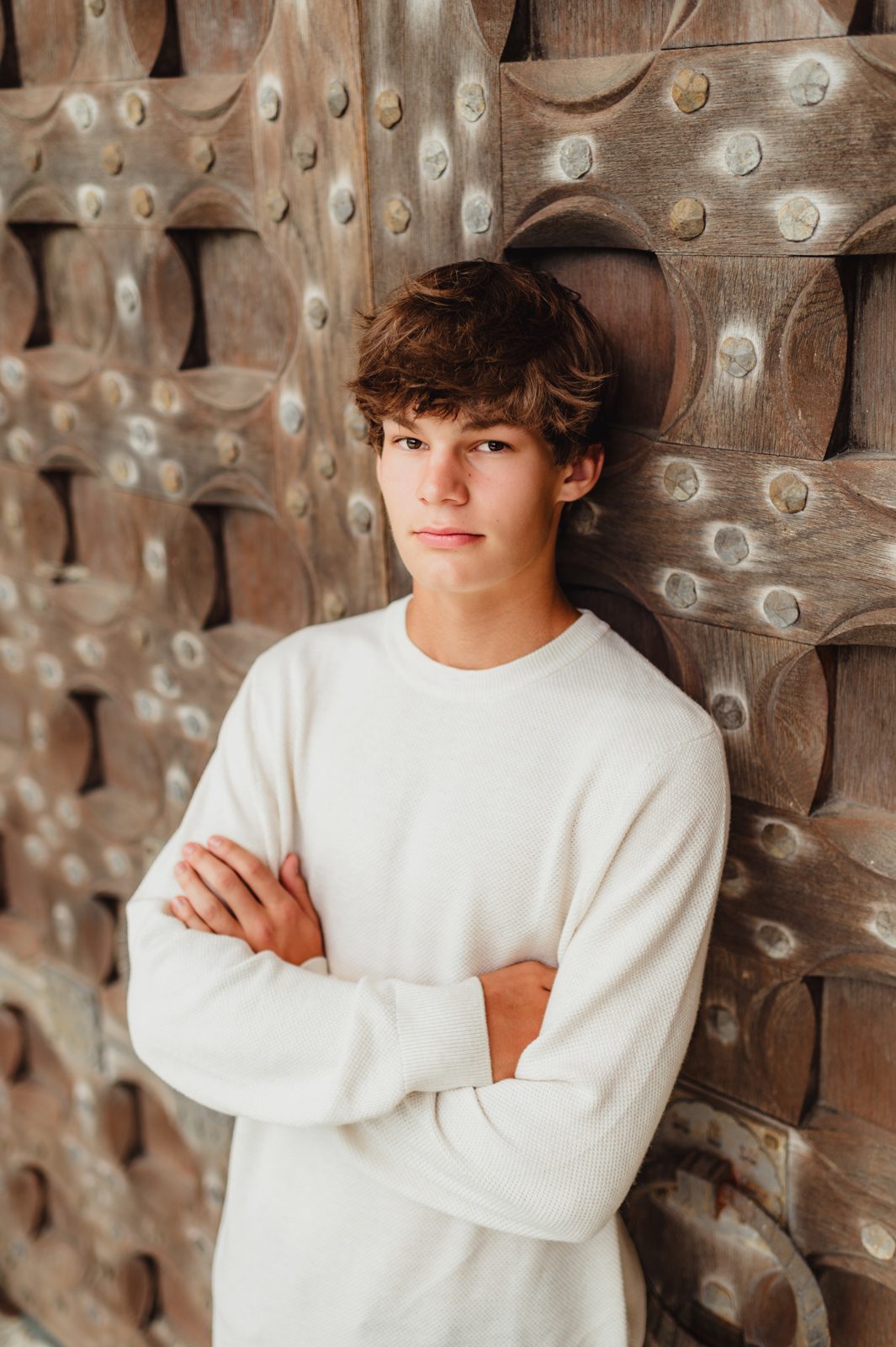 Riley | Greensboro Senior Photos at Revolution Mill - Kelly McPhail Photography
