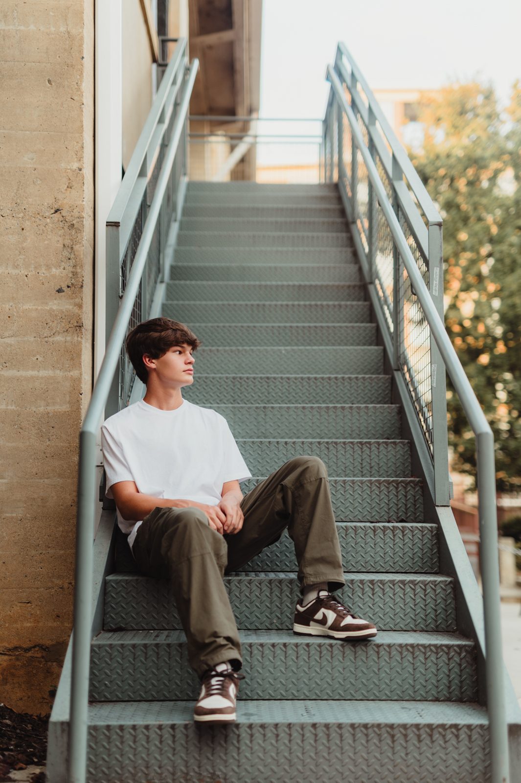 Riley | Greensboro Senior Photos at Revolution Mill - Kelly McPhail Photography