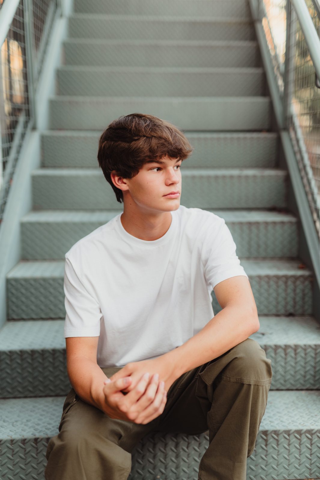 Riley | Greensboro Senior Photos at Revolution Mill - Kelly McPhail Photography