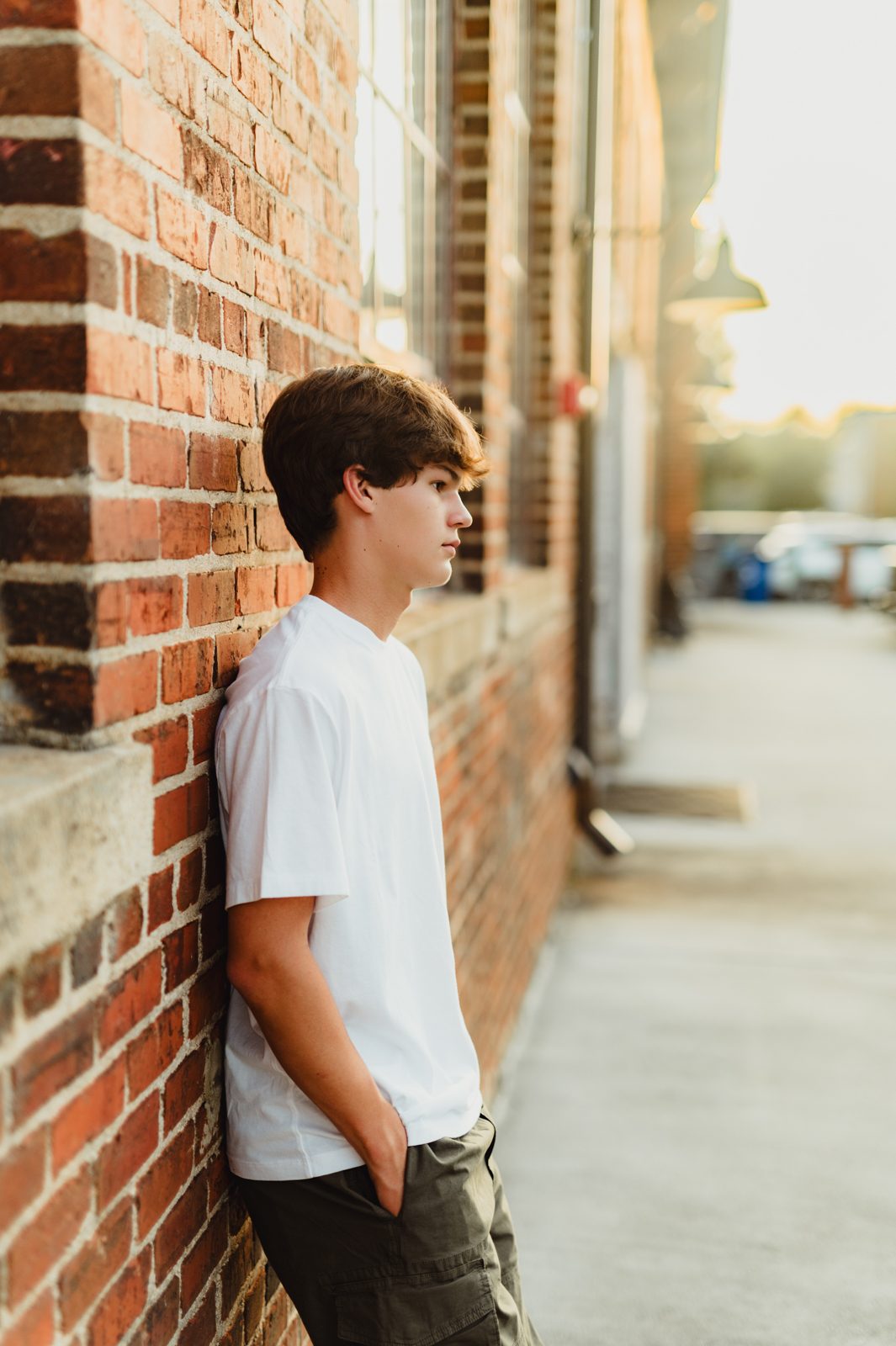 Riley | Greensboro Senior Photos at Revolution Mill - Kelly McPhail Photography