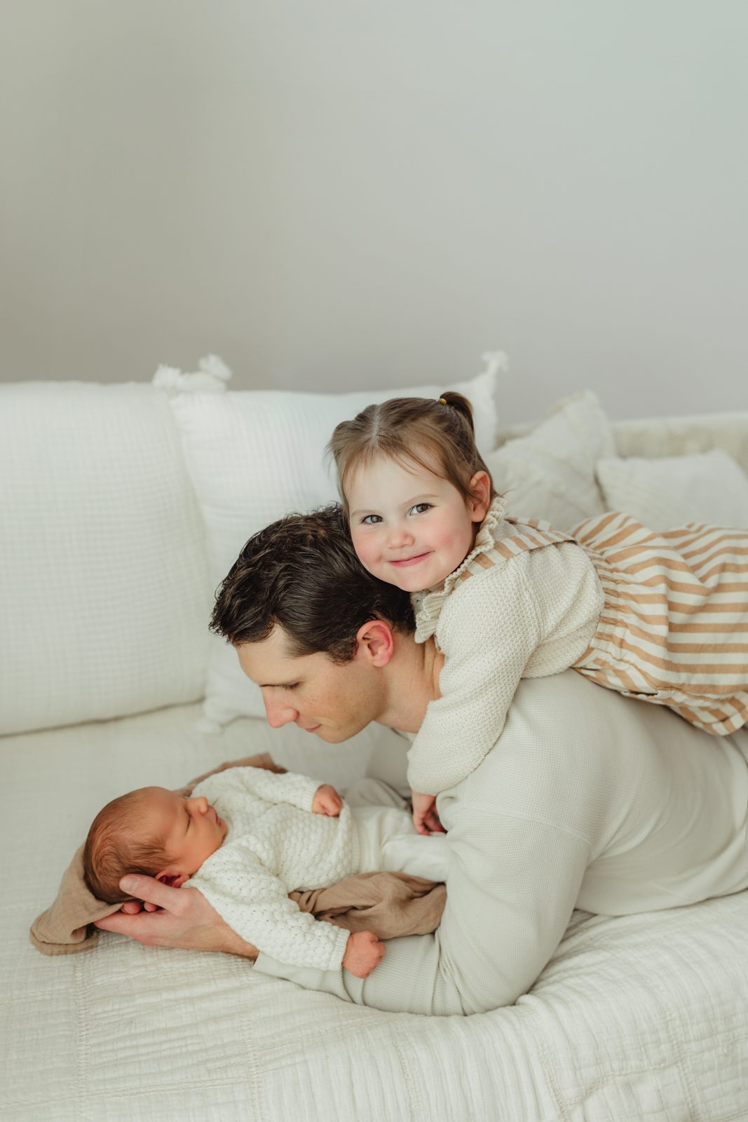 The Parisey Family: Greensboro Newborn Photography at Revolution Mill Studio - Kelly McPhail Photography