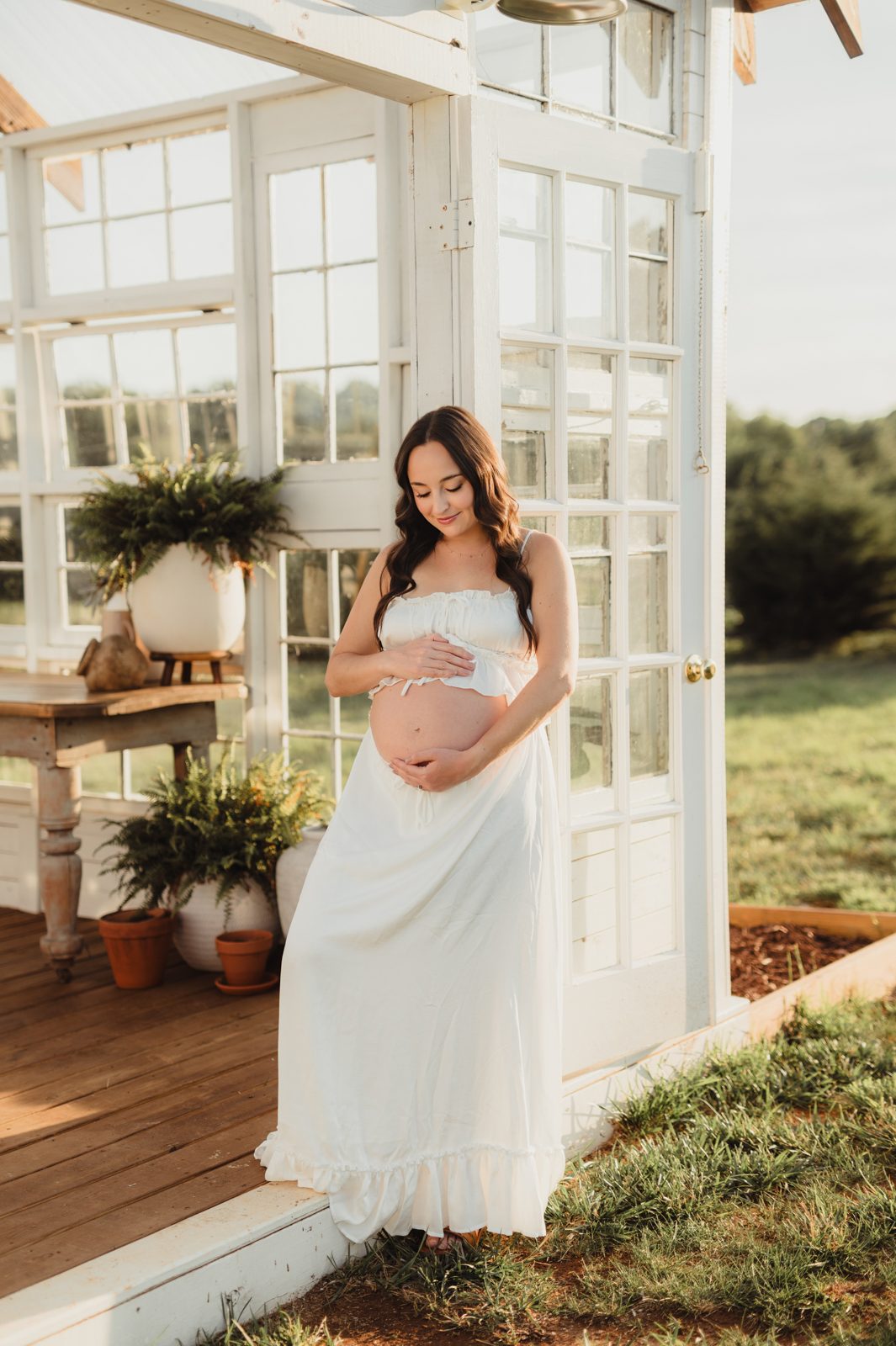 Maternity Photos at The Lone Farm — A Greenhouse Session in Tobaccoville, NC-maternity photos Maternity Photos at The Lone Farm — A Greenhouse Session in Tobaccoville, NC - Kelly McPhail Photography