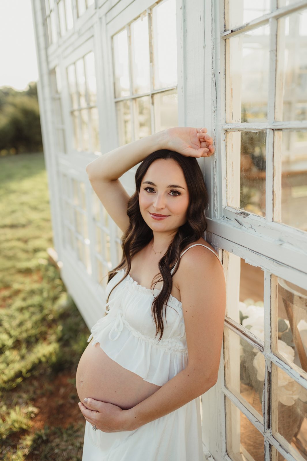 Maternity Photos at The Lone Farm — A Greenhouse Session in Tobaccoville, NC-maternity photos Maternity Photos at The Lone Farm — A Greenhouse Session in Tobaccoville, NC - Kelly McPhail Photography
