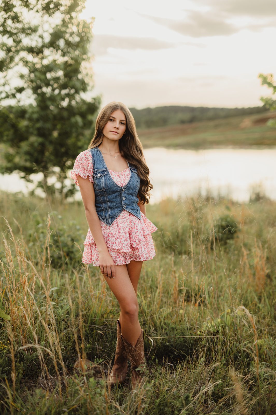Cowboy Boots and Golden Hour: A Greensboro Senior Session - Kelly McPhail Photography